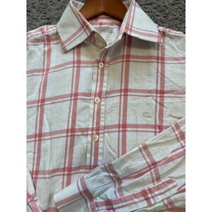 Burberry London Plaid Button Down Long Sleeve Dress Shirt‎ Mens 16-41